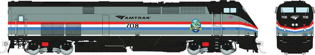 GE P32AC-DM - Standard DC -- Amtrak #706 (Phase III, silver, red, white, blue, black, Empire Service)
