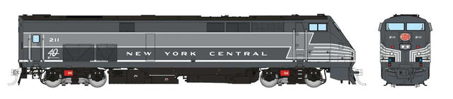 GE P32AC-DM - Standard DC -- Metro-North #211 (New York Central Heritage, Lightning Stripe 2-Tone Gray)