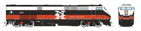GE P32AC-DM - Sound and DCC -- Connecticut Department of Transportation #231 (New Haven black, white, red)