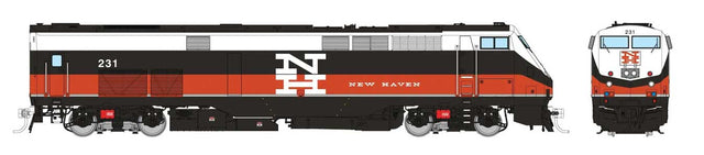 GE P32AC-DM - Sound and DCC -- Connecticut Department of Transportation #231 (New Haven black, white, red)