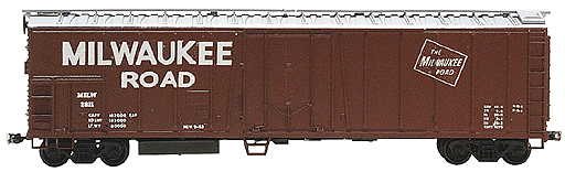 57' Mechanical Reefer 3-Rail w/Diecast Trucks & Couplers -- Milwaukee Road
