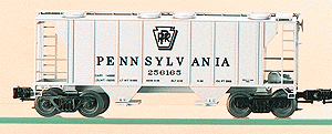 PS-2 2-Bay Covered Hopper 2-Rail -- PRR