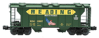 PS-2 Covered Hopper 3-Rail -- RDG