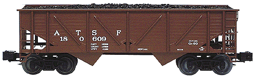 2-Bay Composite Hopper 3-Rail -- Santa Fe