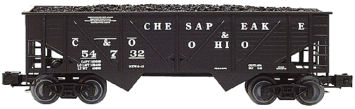 2-Bay Composite Hopper 3-Rail -- Chesapeake & Ohio