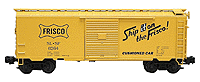 40' PS-1 Steel Single Door Boxcar 3-Rail w/Plastic Trucks -- SLSF (Frisco)