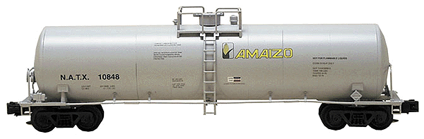 50' Tank Car 2-Rail w/Diecast Trucks & Plastic Couplers -- Amaizo
