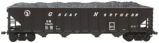 4-Bay High Side Hopper 2-Rail -- Great Northern