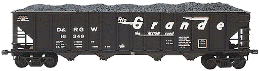 4-Bay High Side Hopper 2-Rail -- Denver & Rio Grande Western