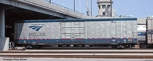 50' Plug Door Boxcar -- Amtrak Phase V