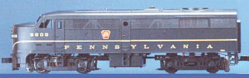2-Rail Alco FA2 Powered Loco -- Lehigh Valley (red, yellow lettering)