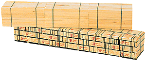 Bulk Head Flatcar Load -- Wooden