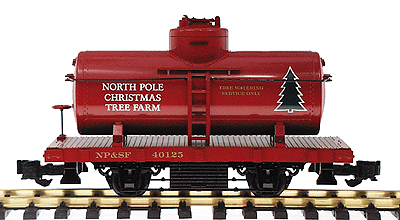 20' 2-Axle "Shortie" Tank Car -- Christmas