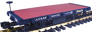 20' 2-Axle "Shortie" Flatcar -- Santa Fe