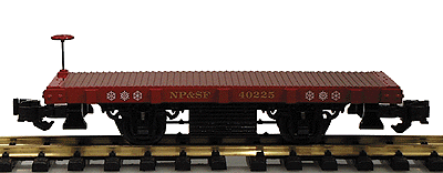 20' 2-Axle "Shortie" Flatcar -- Christmas