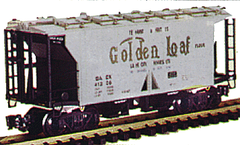 2-Bay Covered Hopper -- Golden Loaf Flour, Lake City, MN