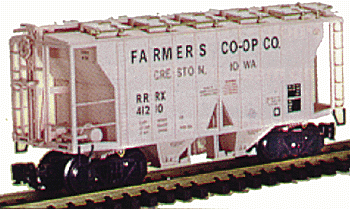 2-Bay Covered Hopper -- Farm Co-op (pink)