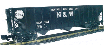 3-Bay 100-Ton Coal Hopper -- Norfolk & Western