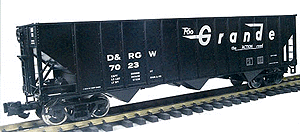3-Bay 100-Ton Coal Hopper -- Denver & Rio Grande Western