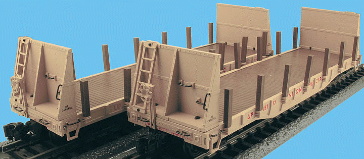 Bulkhead Flatcar pkg(2) -- Union Pacific