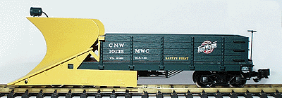 Working Wedge Type Snow Plow -- Chicago & North Western
