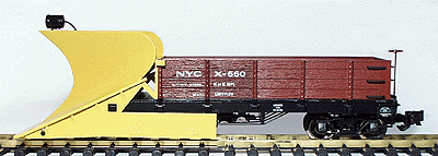 Working Wedge Type Snow Plow -- New York Central