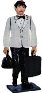 People Working -- Porter In White Jacket