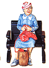 Seated Female Sewing