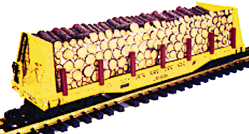 Freight Car Loads -- Bulk Flatcar, Pulp Wood