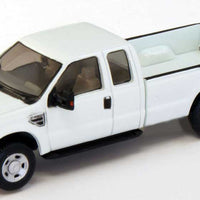 2008 Ford F-250 Super Duty 4X4 Pickup Truck w/Super Cab & Long Box -- MOW White, Black Grille & Bumpers, 18" Argent Wheels