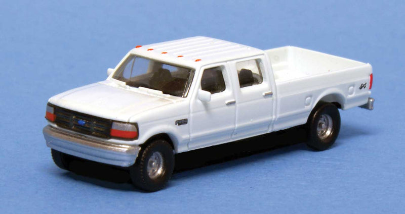 1992 Ford F Series Crew Cab Single Rear Wheel Pickup Truck 2-Pack - Assembled -- White