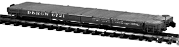 30' Idler Flatcar - Kit -- Denver & Rio Grande Western-1