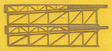 Parts for Construction Equipment -- Etched Brass Crane Boom pkg(2)