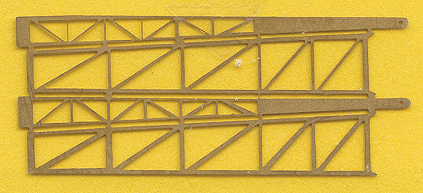 Parts for Construction Equipment -- Etched Brass Crane Boom pkg(2)