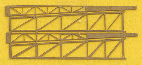 Parts for Construction Equipment -- Etched Brass Crane Boom pkg(2)