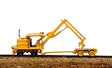 MOW Vehicles -- Kershaw Tie Crane & Tie Cart