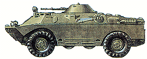 Mini-Tanks Military Soviet Union/Warsaw Pact Armored Vehicles -- BRDM-2 Armored Personnel Carrier