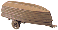 Mini-Tanks - Military - US/NATO - Trailers -- 2-Axle Trailer w/2 Assault Boats