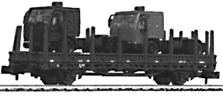 Flatcar w/ tractors    LR