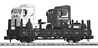 Flat w/2 tractors      LR
