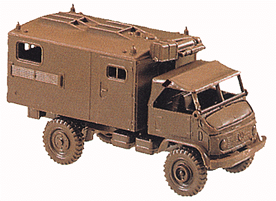 Mini-Tanks Military Modern German Army (BW) - Trucks -- Unimog 1-1/2 Ton 4x4 Field Radio/Telecommunications Unit