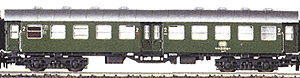 Rebuilt Eight-Wheel Coach -- 2nd Class (green)