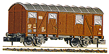 33' Steel Boxcar w/Vent -- DB (silver, tuscan)