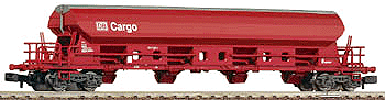 4-Bay Swivel-Roof Wagon: German Rail Corporation -- DB Cargo (Traffic Red)