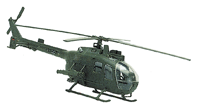 Mini-Tanks Military Modern German Army (BW) Aircraft -- MMB Bo 105 PAH 1 Anti-Tank Helicopter