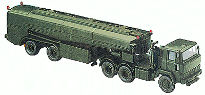 Mini-Tanks Military Modern German Army (BW) Trucks -- Airfield Semi Tanker w/Magirus 320 D 22 FS Tractor & Kroll 6200 Gallon Trailer