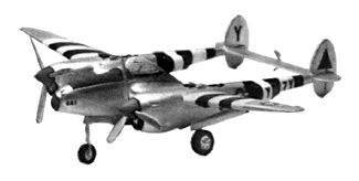 Plane Lockhead P38J USA