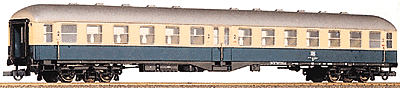 Center Entry Cars -- 2nd Class Coach (blue & cream)