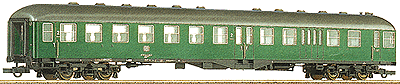 Express Cars German Federal Railways (DB) Era IV Scale Length -- 2nd Class Center-Entry Cab Coach/Baggage Car (Ocean Blue, beige)