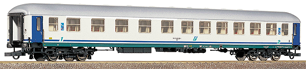 1st/2nd Class UIC X Fast Train Coach - Italian State Railways -- FS Era V In XMPR Colors